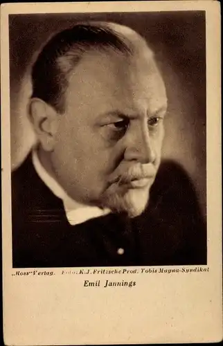 Ak Schauspieler Emil Jannings, Portrait, Ross Verlag