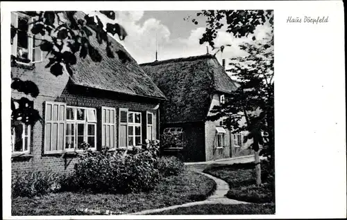 Ak Süderende Insel Föhr in Nordfriesland, Haus Dörpfeld, Nordsee Kinderheim