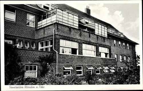 Ak Utersum Insel Föhr Nordfriesland, Sanatorium