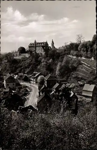 Ak Bensheim an der Bergstraße Hessen, Teilansicht mit Schloss