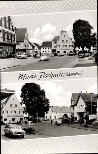 Ak Fischach in Schwaben, Straßenpartien, Geschäfte