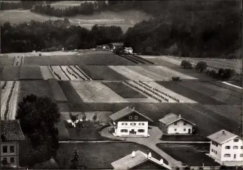 Ak Bayern ?, Pension und Trinkstüberl, Luftbild