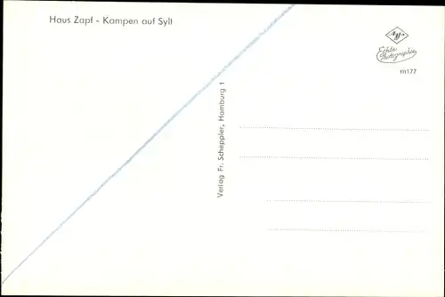 Ak Kampen auf Sylt, Haus Zapf
