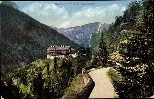 Ak Bad Reichenhall in Oberbayern, Mauthäusl, Wald, Berge