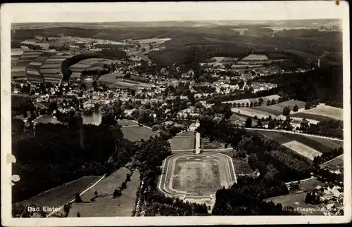 Ak Bad Elster im Vogtland, Panorama Luftaufnahme