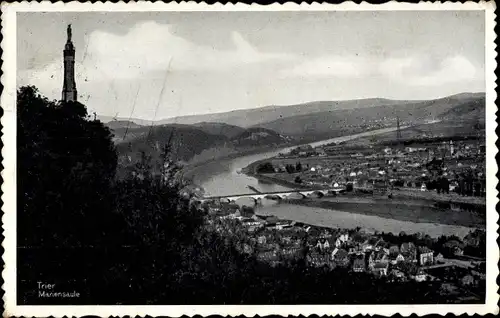 Ak Trier an der Mosel, Mariensäule, Ort