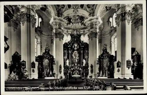 Ak Steinhausen Bad Schussenried in Oberschwaben, Inneres der Wallfahrtskirche