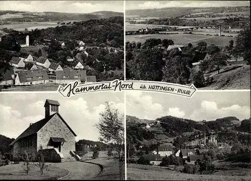 Ak Remscheid im Bergischen Land, Hammertal, Teilansichten, Kirche