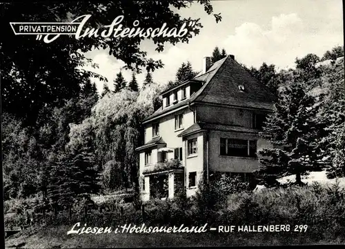 Ak Liesen Hallenberg Sauerland, Privatpension Am Steinschab