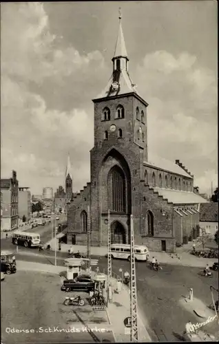 Ak Odense Dänemark, Sct. Knuds Kirke