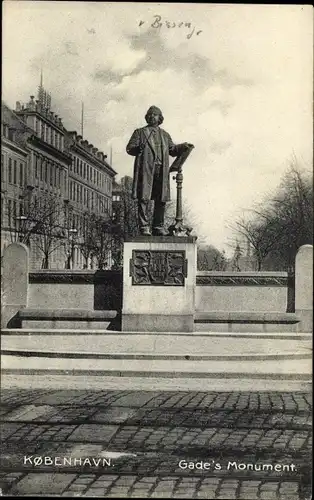 Ak København Kopenhagen Dänemark, Gade's Monument