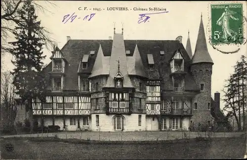 Ak Louviers Eure, Chateau St. Hilaire