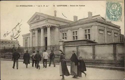 Ak Louviers Eure, Palais de Justice