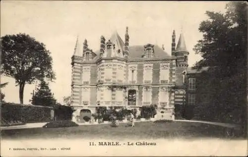 Ak Marle Aisne, Château