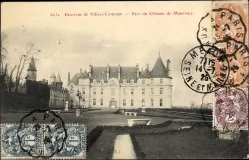 Ak Faverolles Aisne, Parc du Château de Maucreux