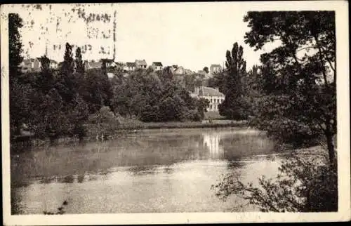 Ak Mont Saint Pere Aisne, Rive de la Marne