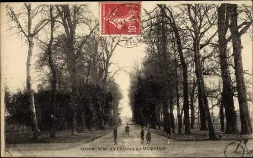 Ak Marchais Aisne, Grande Allée du Château