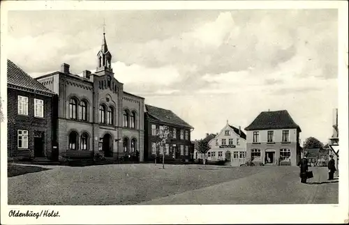Ak Oldenburg in Holstein, Marktplatz, Rathaus