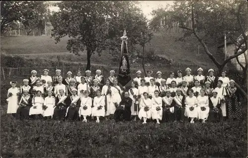 Foto Ak Oppenau im Schwarzwald, Gruppenportrait