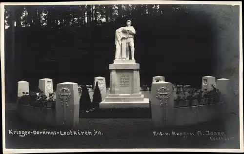 Foto Ak Leutkirch im Allgäu Württemberg, Kriegerdenkmal