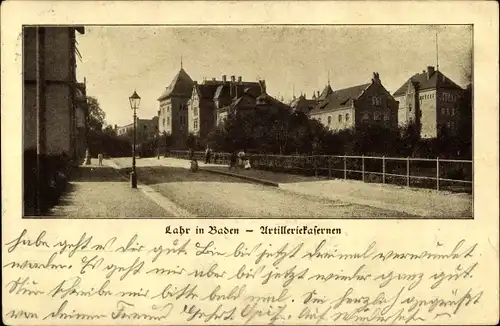Ak Lahr im Schwarzwald, Ansicht der Artilleriekasernen