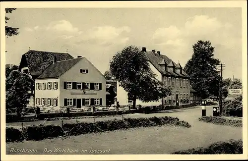 Ak Rohrbrunn Weibersbrunn im Spessart, Das Wirtshaus