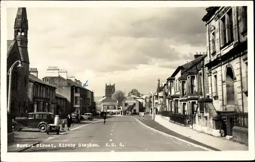 Ak Kirkby Stephen Cumbria England, Market Street