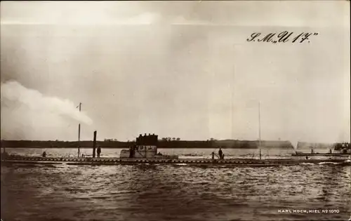 Ak Deutsches Unterseeboot, U-Boot SM U 17