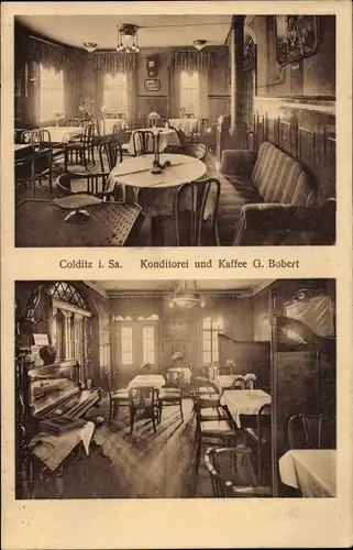 Ak Colditz in Sachsen, Konditorei und Kaffee, Badergasse 185