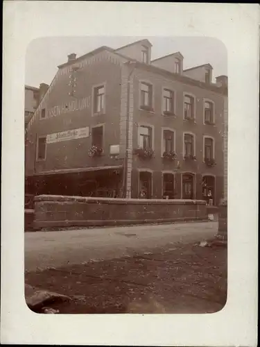 Foto Ak Leverkusen im Rheinland, Eisenhandlung von Johann Beyer, Straßenansicht