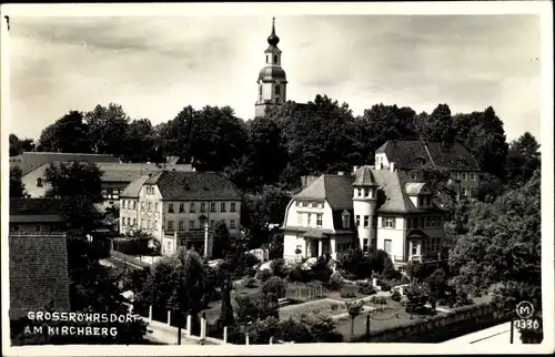 Foto Ak Großröhrsdorf in Sachsen, Partie am Kirchberg