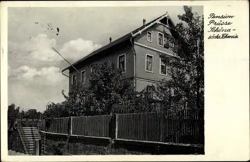 Ak Schöna Sächsische Schweiz, Pension Prüsse