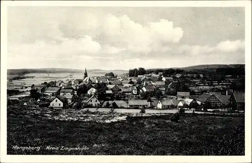 Ak Mengsberg Neustadt in Hessen, Totalansicht der Ortschaft