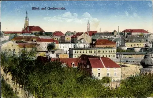 Ak Großenhain in Sachsen, Blick auf Stadt