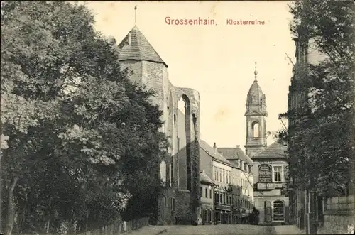 Ak Großenhain in Sachsen, Klosterruine