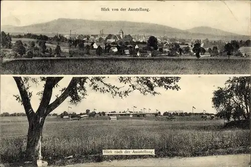 Ak Reichenbach in der Oberlausitz, Landwirtschafts Ausstellung, Tierschau 1910, Panorama