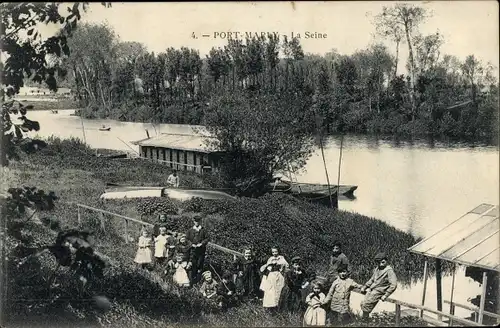 Ak Port Marly Yvelines, La Seine