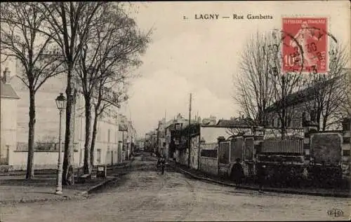 Ak Lagny Seine et Marne, Rue Gambetta