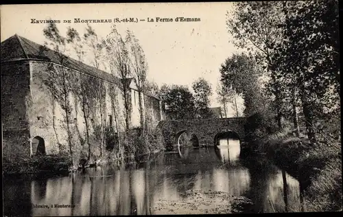 Ak Esmans Seine et Marne, La Ferme d'Esmans