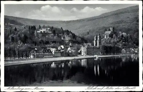 Ak Miltenberg am Main Unterfranken, Blick auf Stadtmitte