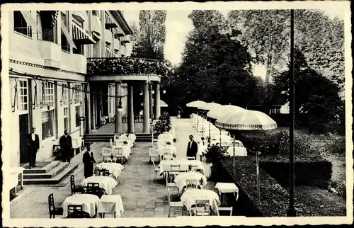 Ak Friedrichshafen am Bodensee, Kurgarten Hotel Friedrichshafen, Hotelterrasse, R. Velten