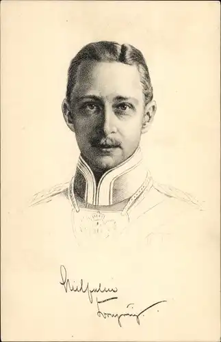 Ak Kronprinz Wilhelm von Preussen, Portrait