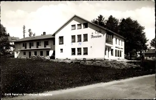 Ak Spiegelau im Bayerischen Wald Niederbayern, Café Pension Würzbauer