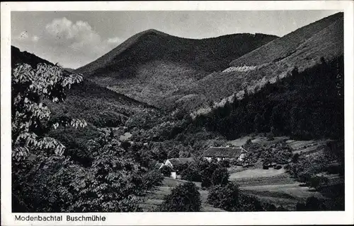 Ak Buschmühle Weyher in der Pfalz, Modenbachtal, Ausflugsort Buschmühle, Hermann Hünerfauth