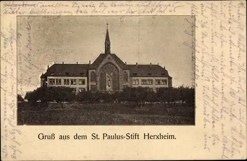 Ak Herxheim bei Landau in der Pfalz, St. Paulus Stift