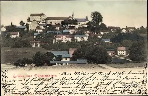 Ak Fürstenstein in Niederbayern, Teilansicht