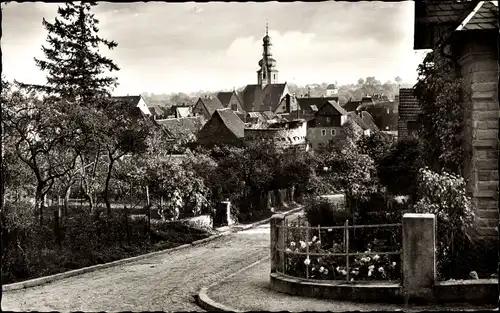 Ak Bad Bergzabern Rheinland Pfalz, Teilansicht, Straßenpartie