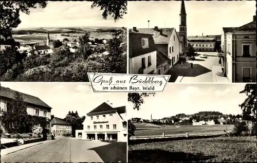 Ak Büchlberg in Niederbayern, Teilansicht, Straßenpartie