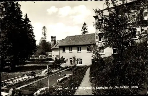 Ak Jugenheim an der Bergstrasse Hessen, Kurheim der Deutschen Bank