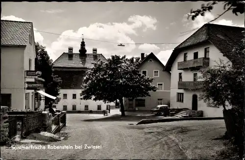 Ak Rabenstein Zwiesel im Bayerischen Wald, Ortspartie